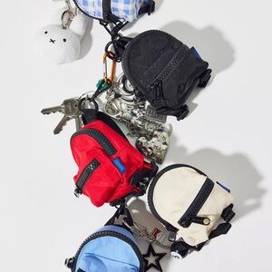 NWT BAGGU Mini Backpack Bag Charm - Black